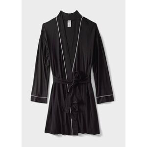 PJ PLACE Womens Modal Robe in Black